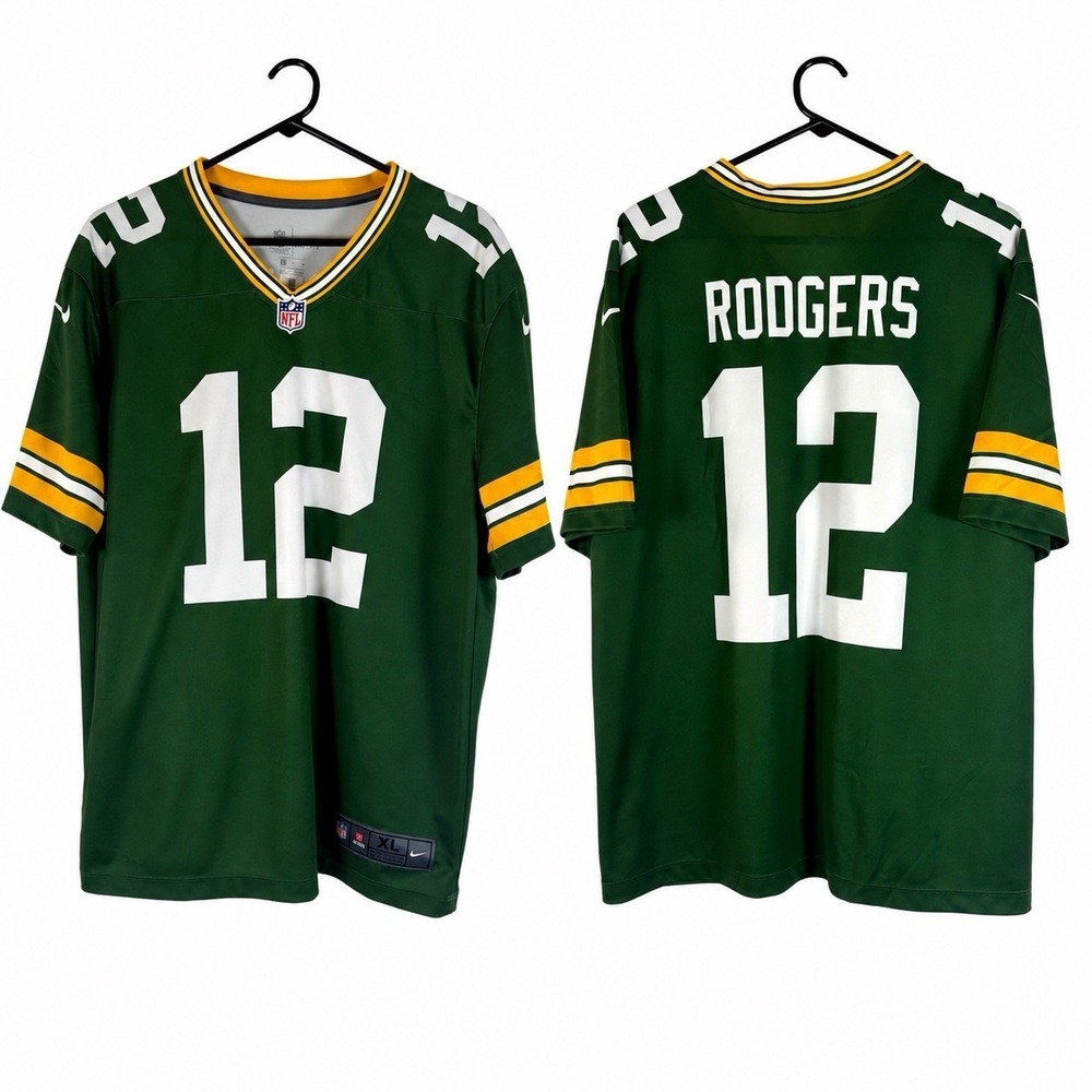 Nike On Field Aaron Rodgers #12 Green Bay Packers Jersey XL NFL Loose Fit NWT